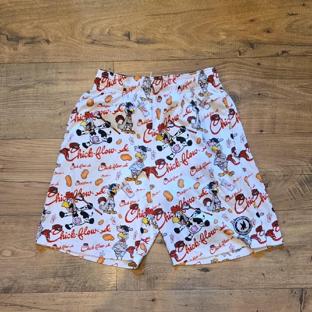 Society Graphic Print Youth Shorts